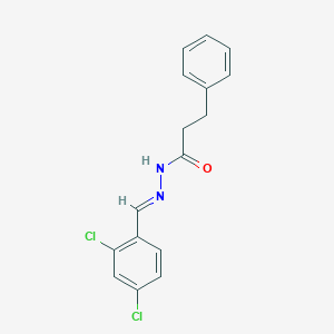 molecular formula C16H14Cl2N2O B324290 N'-(2,4-dichlorobenzylidene)-3-phenylpropanohydrazide 