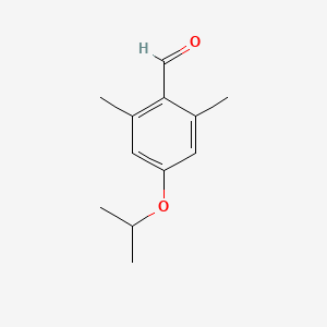 molecular formula C12H16O2 B3242900 2,6-Dimethyl-4-isopropoxybenzaldehyde CAS No. 1538505-94-0