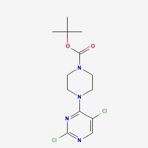 molecular formula C13H18Cl2N4O2 B3242916 叔丁基4-(2,5-二氯嘧啶-4-基)哌嗪-1-羧酸酯 CAS No. 1538605-50-3