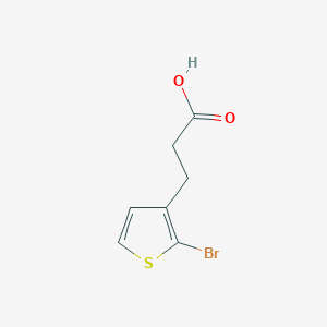 molecular formula C7H7BrO2S B3242957 3-(2-Bromothiophen-3-yl)propanoic acid CAS No. 1540152-03-1