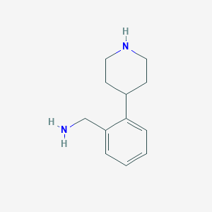 molecular formula C12H18N2 B3242969 (2-(Piperidin-4-yl)phenyl)methanamine CAS No. 1540696-84-1
