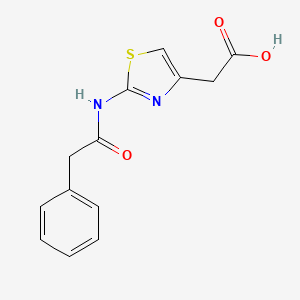 {2-[(Phenylacetyl)amino]-1,3-thiazol-4-yl}acetic acid