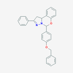 molecular formula C29H24N2O2 B324300 5-[4-(Benzyloxy)phenyl]-2-phenyl-1,10b-dihydropyrazolo[1,5-c][1,3]benzoxazine 