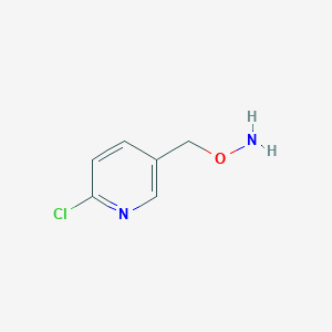 molecular formula C6H7ClN2O B3243016 O-[(6-Chloropyridin-3-yl)methyl]hydroxylamine CAS No. 154357-82-1
