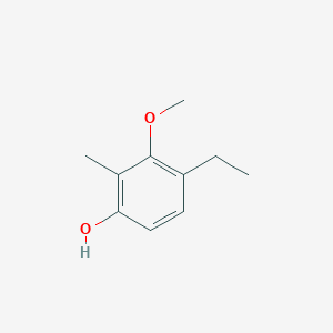 molecular formula C10H14O2 B3243055 4-乙基-3-甲氧基-2-甲基苯酚 CAS No. 154492-36-1