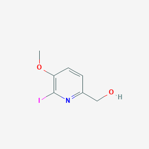 molecular formula C7H8INO2 B3243063 2-Pyridinemethanol, 6-iodo-5-methoxy- CAS No. 154497-85-5