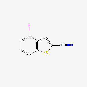 molecular formula C9H4INS B3243111 4-Iodobenzo[b]thiophene-2-carbonitrile CAS No. 154629-36-4