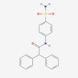 molecular formula C20H18N2O3S B324312 N-[4-(aminosulfonyl)phenyl]-2,2-diphenylacetamide 