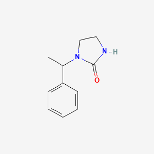 molecular formula C11H14N2O B3243134 1-(1-苯乙基)咪唑烷-2-酮 CAS No. 1547046-65-0