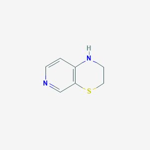 molecular formula C7H8N2S B3243135 2,3-dihydro-1H-pyrido[3,4-b][1,4]thiazine CAS No. 1547067-76-4