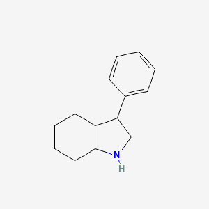 molecular formula C14H19N B3243151 3-phenyl-octahydro-1H-indole CAS No. 154777-44-3