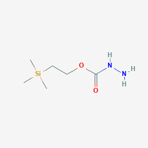 molecular formula C6H16N2O2Si B3243161 Hydrazinecarboxylic acid 2-trimethylsilanyl-ethyl ester CAS No. 154876-20-7