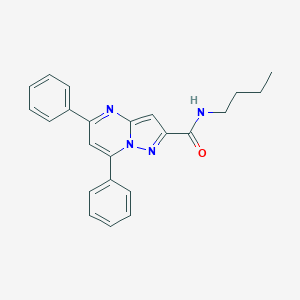 molecular formula C23H22N4O B324318 N-butyl-5,7-diphenylpyrazolo[1,5-a]pyrimidine-2-carboxamide 