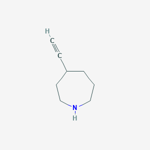 molecular formula C8H13N B3243189 4-Ethynylazepane CAS No. 1551838-65-3