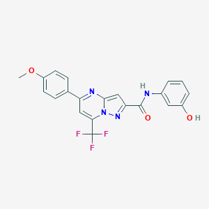 N-(3-hydroxyphenyl)-5-(4-methoxyphenyl)-7-(trifluoromethyl)pyrazolo[1,5-a]pyrimidine-2-carboxamide