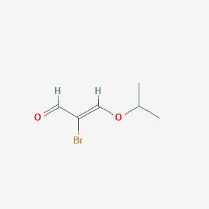 molecular formula C6H9BrO2 B3243197 2-Bromo-3-isopropoxypropenal CAS No. 155272-73-4