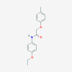 molecular formula C17H19NO3 B324321 N-(4-ethoxyphenyl)-2-(4-methylphenoxy)acetamide 