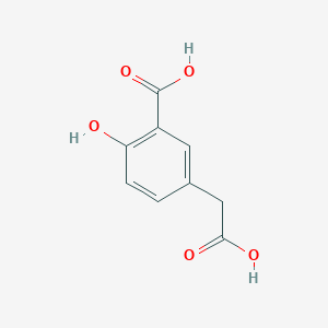 molecular formula C9H8O5 B3243214 5-(Carboxymethyl)-2-hydroxybenzoic acid CAS No. 15533-27-4