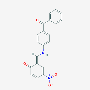 molecular formula C20H14N2O4 B324322 (6E)-6-[(4-benzoylanilino)methylidene]-4-nitrocyclohexa-2,4-dien-1-one 