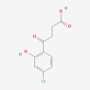 molecular formula C10H9ClO4 B3243285 4-(4-Chloro-2-hydroxyphenyl)-4-oxobutanoic acid CAS No. 15572-01-7