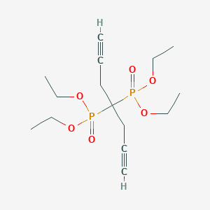 molecular formula C15H26O6P2 B3243302 4,4-Bis(diethoxyphosphoryl)hepta-1,6-diyne CAS No. 155801-23-3