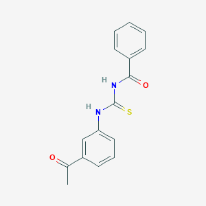 molecular formula C16H14N2O2S B324332 N-[(3-acetylphenyl)carbamothioyl]benzamide 