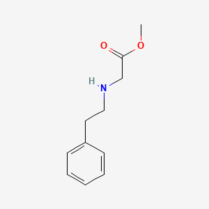 molecular formula C11H15NO2 B3243332 Methyl 2-(phenethylamino)acetate CAS No. 156080-95-4