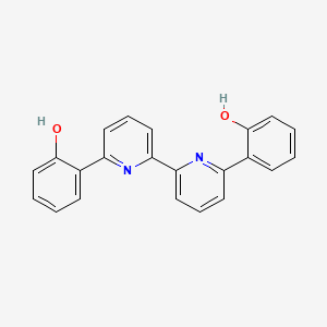 molecular formula C22H16N2O2 B3243337 6,6'-Bis(2-hydroxyphenyl)-2,2'-bipyridyl CAS No. 156122-75-7