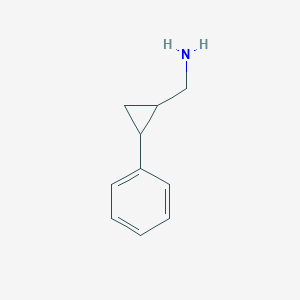 molecular formula C10H13N B3243363 (2-苯基环丙基)甲胺 CAS No. 15639-87-9
