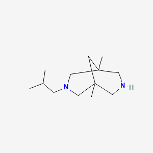 molecular formula C13H26N2 B3243368 1,5-Dimethyl-3-(2-methylpropyl)-3,7-diazabicyclo[3.3.1]nonane CAS No. 1564145-56-7