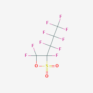 molecular formula C5F10O3S B3243377 1-(Heptafluoropropyl)trifluoroethanesultone CAS No. 156465-44-0