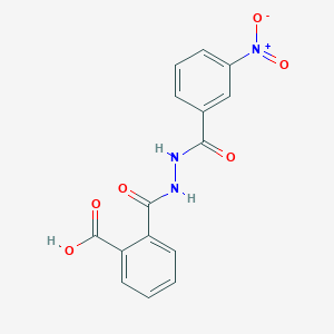molecular formula C15H11N3O6 B324341 2-{[2-(3-Nitrobenzoyl)hydrazino]carbonyl}benzoic acid 
