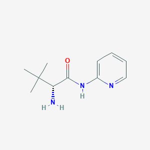 molecular formula C11H17N3O B3243420 (R)-2-氨基-3,3-二甲基-N-2-吡啶基丁酰胺 CAS No. 1568087-94-4