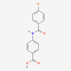 molecular formula C14H10BrNO3 B3243421 4-(4-溴苯甲酰氨基)苯甲酸 CAS No. 156811-46-0