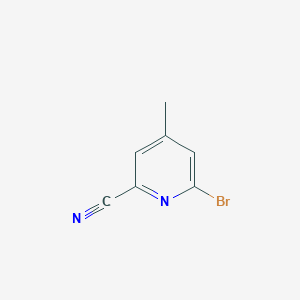 molecular formula C7H5BrN2 B3243459 6-Bromo-4-methylpyridine-2-carbonitrile CAS No. 157329-90-3