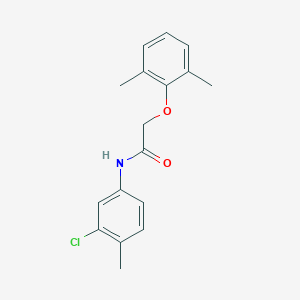 molecular formula C17H18ClNO2 B324346 N-(3-chloro-4-methylphenyl)-2-(2,6-dimethylphenoxy)acetamide 