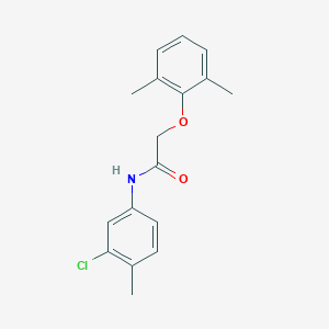 N-(3-chloro-4-methylphenyl)-2-(2,6-dimethylphenoxy)acetamide