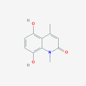 molecular formula C11H11NO3 B3243474 5,8-Dihydroxy-1,4-dimethylquinolin-2(1H)-one CAS No. 157463-87-1