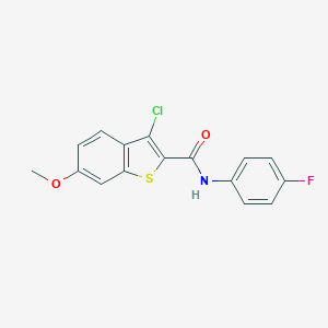 3-chloro-N-(4-fluorophenyl)-6-methoxy-1-benzothiophene-2-carboxamide