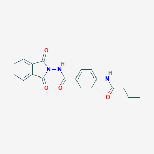 molecular formula C19H17N3O4 B324350 4-(butyrylamino)-N-(1,3-dioxo-1,3-dihydro-2H-isoindol-2-yl)benzamide 