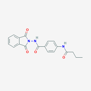 4-(butyrylamino)-N-(1,3-dioxo-1,3-dihydro-2H-isoindol-2-yl)benzamide