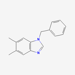 molecular formula C16H16N2 B3243503 1-benzyl-5,6-dimethyl-1H-benzimidazole CAS No. 15776-99-5
