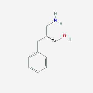 molecular formula C10H15NO B3243546 (R)-2-Benzyl-3-amino-1-propanol CAS No. 158045-02-4