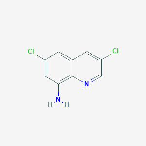 molecular formula C9H6Cl2N2 B3243572 3,6-Dichloroquinolin-8-amine CAS No. 158117-56-7