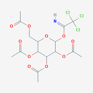 [3,4,5-Triacetyloxy-6-(2,2,2-trichloroethanimidoyl)oxyoxan-2-yl]methyl acetate