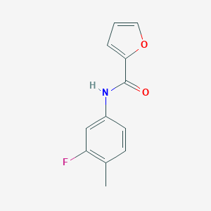 molecular formula C12H10FNO2 B324361 N-(3-fluoro-4-methylphenyl)furan-2-carboxamide 