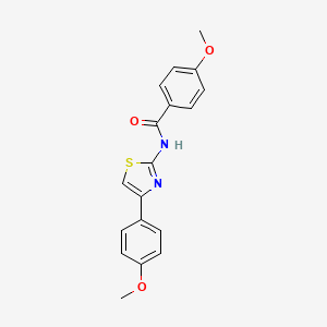 4-methoxy-N-[4-(4-methoxyphenyl)-1,3-thiazol-2-yl]benzamide