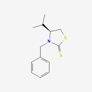 molecular formula C13H17NS2 B3243640 (4S)-3-Benzyl-4-(propan-2-yl)-1,3-thiazolidine-2-thione CAS No. 158554-90-6