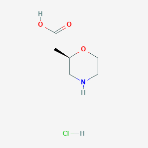 (R)-2-(Morpholin-2-yl)acetic acid hydrochloride