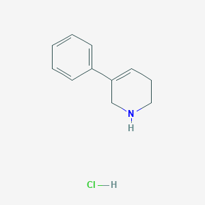 molecular formula C11H14ClN B3243684 5-Phenyl-1,2,3,6-tetrahydropyridine hydrochloride CAS No. 158878-54-7